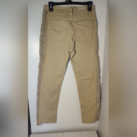 Adriano Goldschmied Tan Jeans with Side Detailing Size 28 #610 - Picture 2 of 3